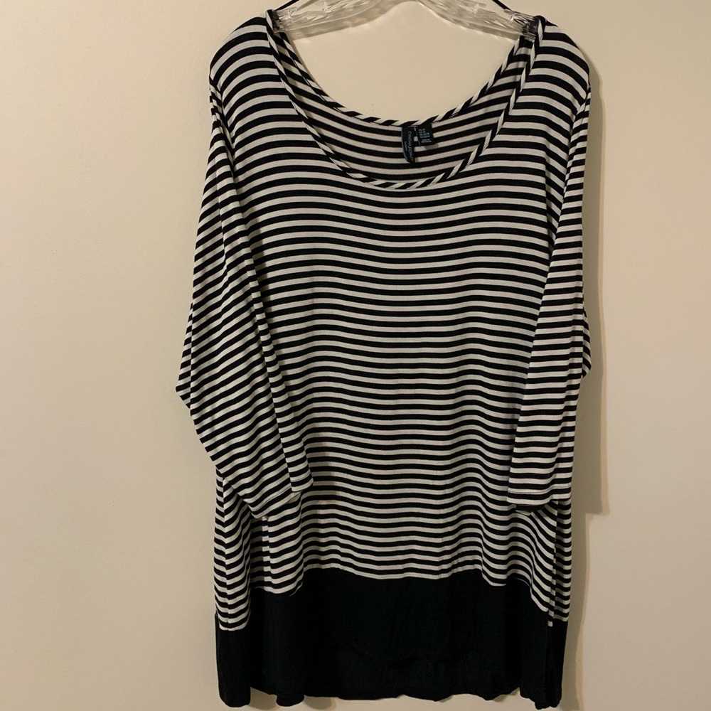 CYNTHIA ROWLEY Stripped Top size 3X